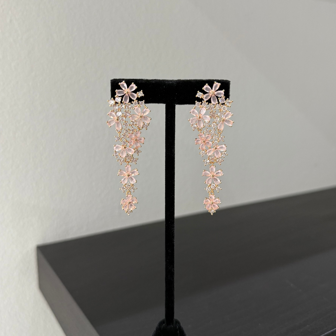 pink CRYSTAL FLOWERS