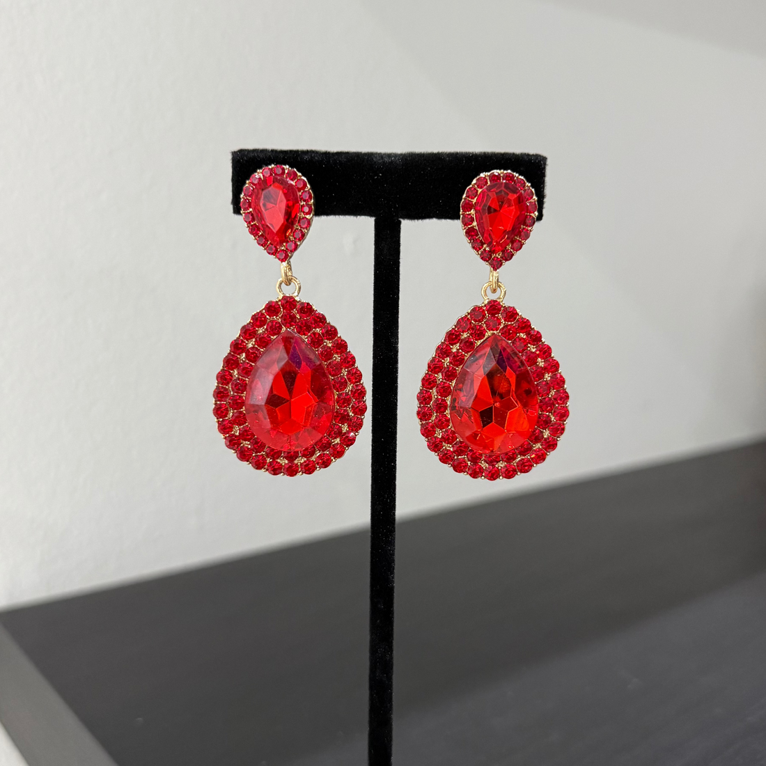 red rhinestone