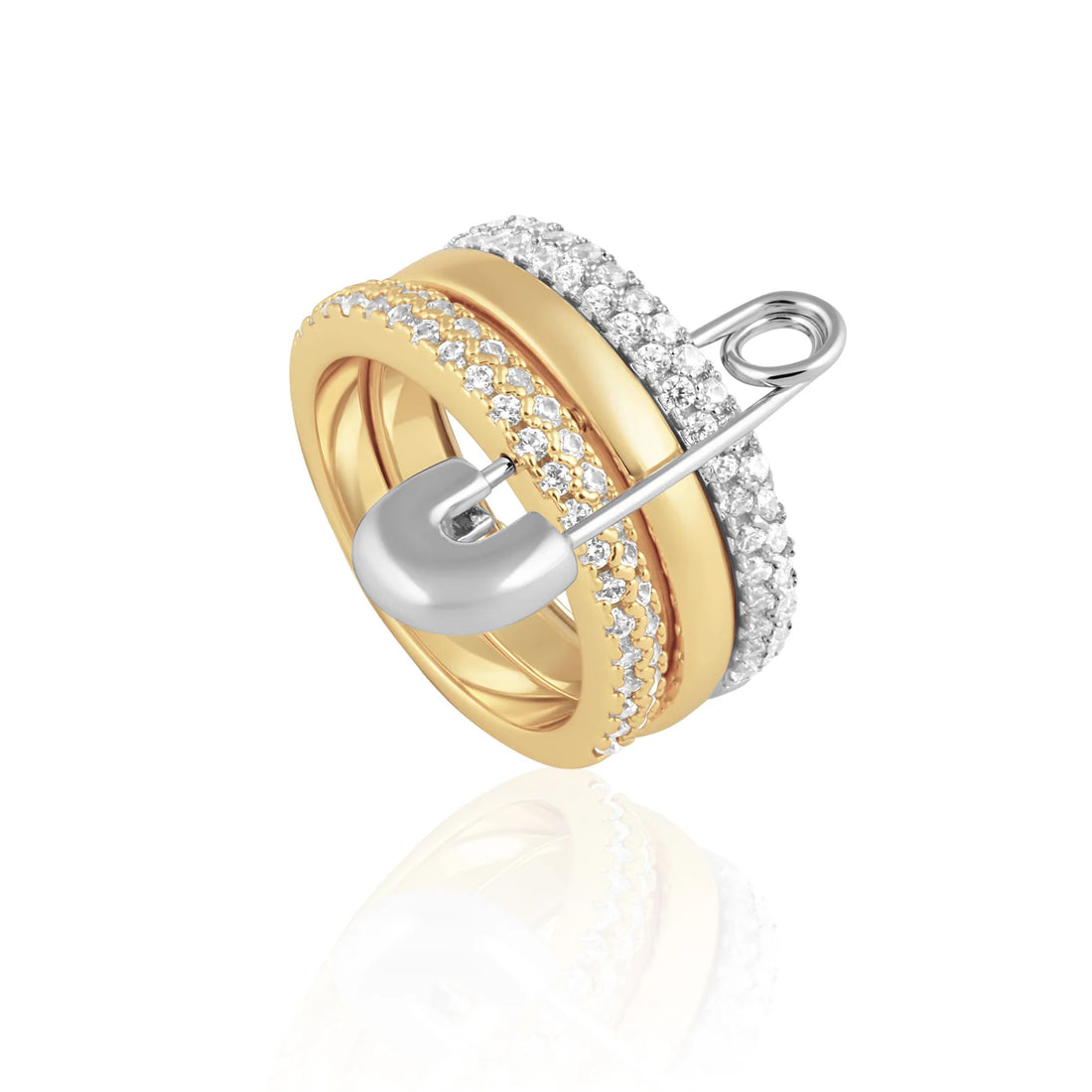 Eva Stacked Rings - Size 7